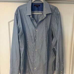 Banana Republic Button Down - Blue/White Stripe - XL